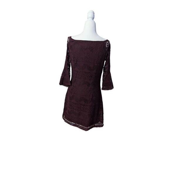 Lulu's Emeline Plum Purple Lace Off-the-Shoulder Dress - Picture 10 of 10